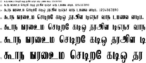 Anuradha Tamil Font