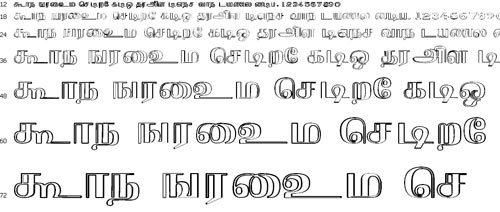 Gist Tmot Krishnan Tamil Font