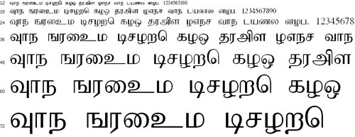 Bamini Tamil Font