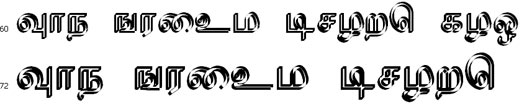 Vairamani Tamil Font