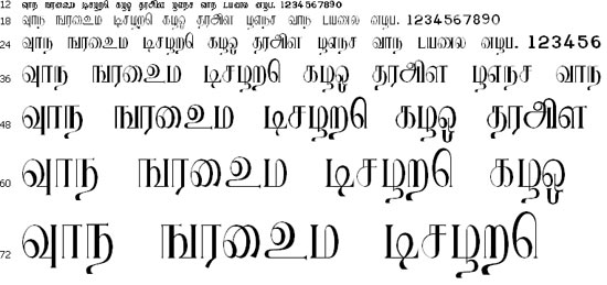 RRavi Tamil Font