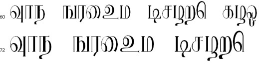 Ranjani Plain Tamil Font