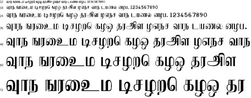 aTamilApple Tamil Font