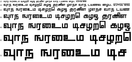 Anusha Tamil Font