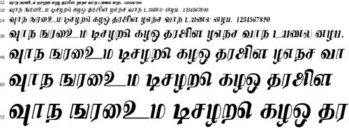 Kamaas Tamil Font