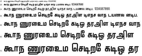 Elocot Kanchi Tamil Font