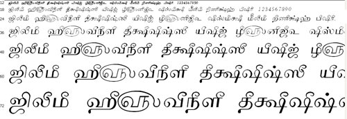 Tam Shakti 9 Tamil Font