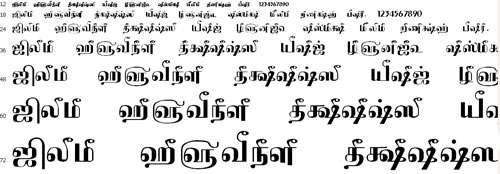 Tam Shakti 19 Tamil Font