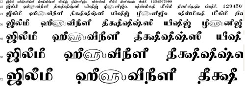 Tam Shakti 21 Tamil Font
