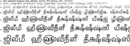 Tam Shakti 23 Tamil Font