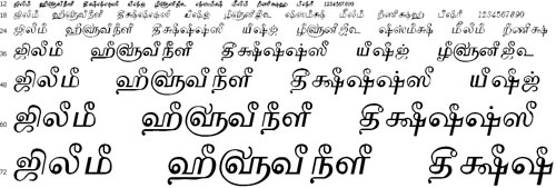 Tam Shakti 27 Tamil Font