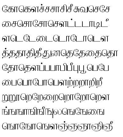 Tab Shakti-1 Tamil Font