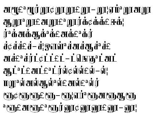 GIST-TMOTAbhirami Tamil Font